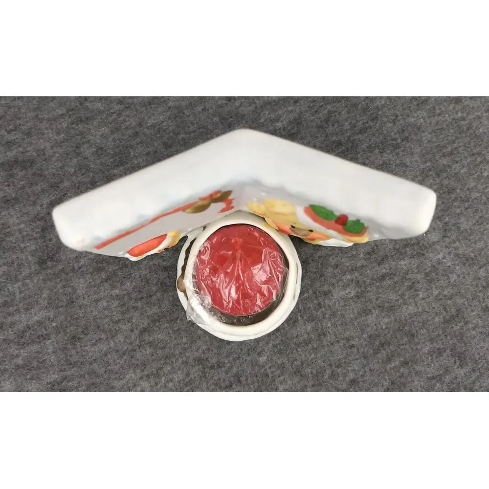 LaVie Ceramic Tea Light Candle & Holder Teddy Bears Snow Firepit Bells Holly NEW